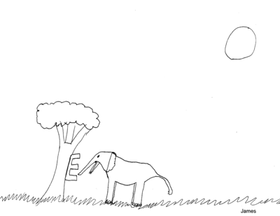 E comme Elephant - James, 6 ans -- 24/09/07