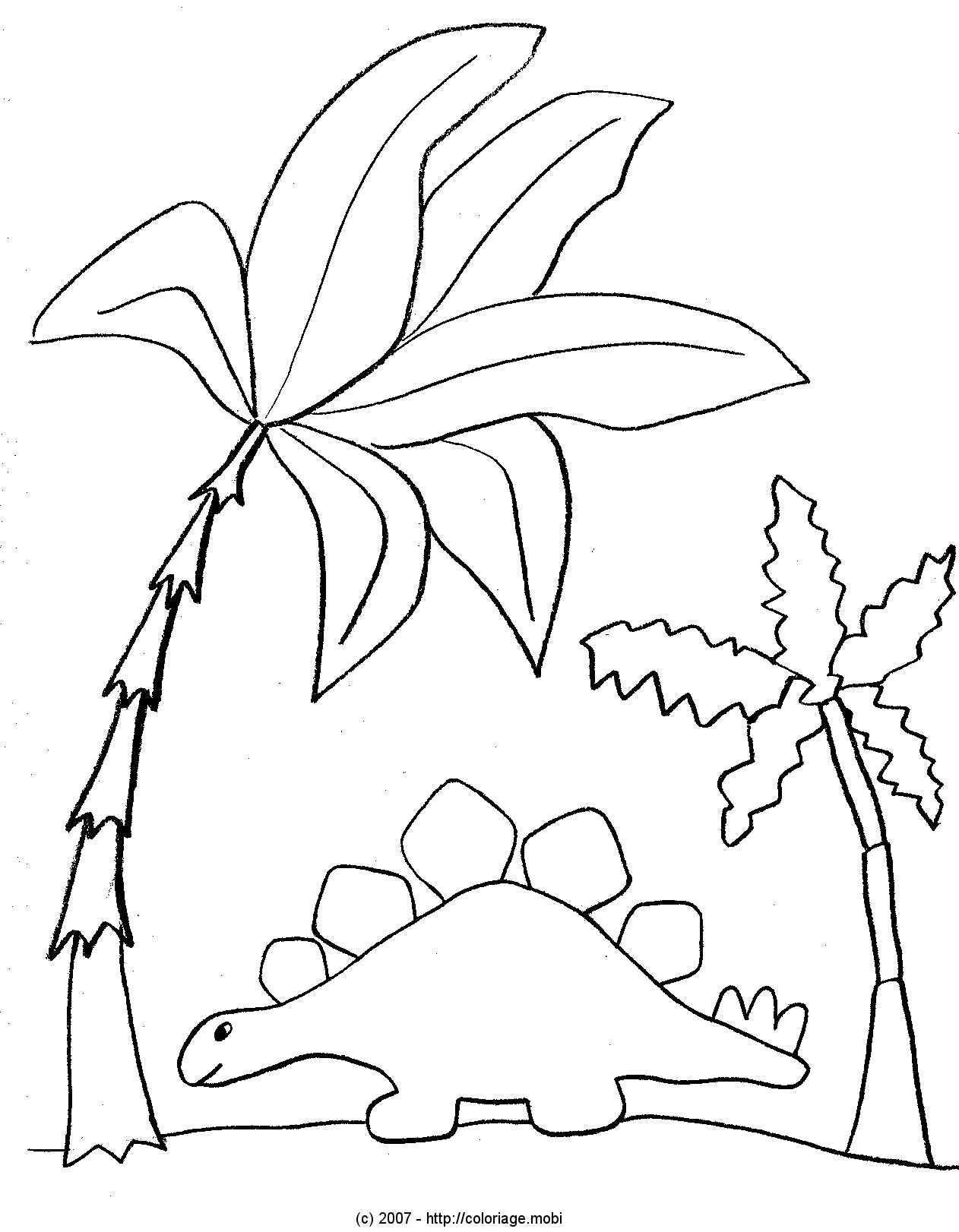 Coloriage dinosaure herbivore Coloriage dinosaure herbivore