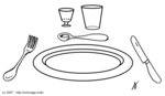 Une assiette et des couverts -- 19/09/07