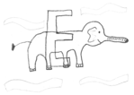 E comme Elephant - Justine, 7ans -- 07/10/07