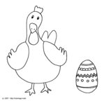 Une poule et un oeuf de P�ques -- 22/03/07
